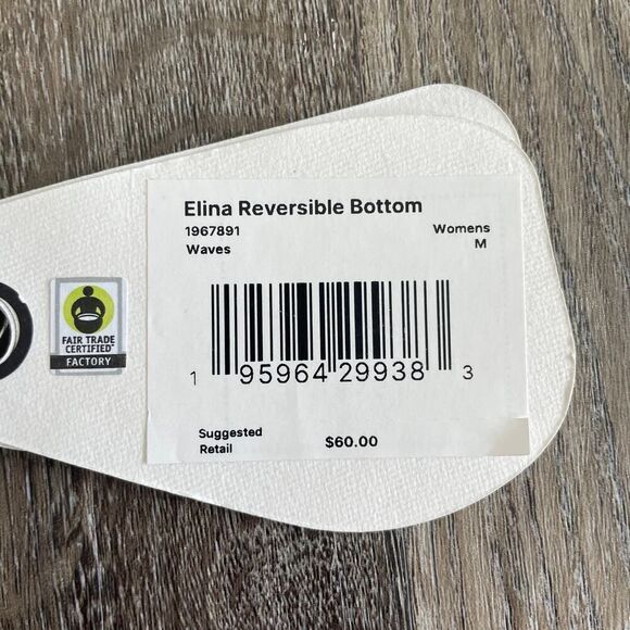 NWT Prana Elina Reversible Bottom in Waves - Size: Medium - Picture 4 of 6